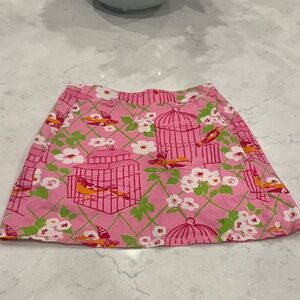 Spartina 449 Pink Floral Mini Skirt